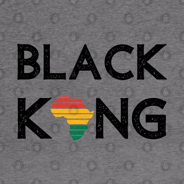Black King African Reggae Rasta Colors Jamaica by Yaad Man
